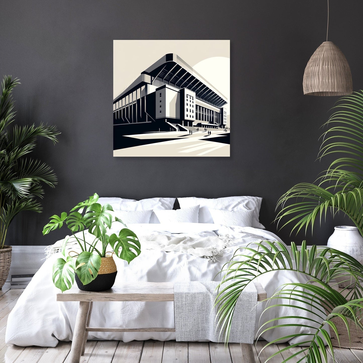 Modernist Anfield Stadium Liverpool Canvas