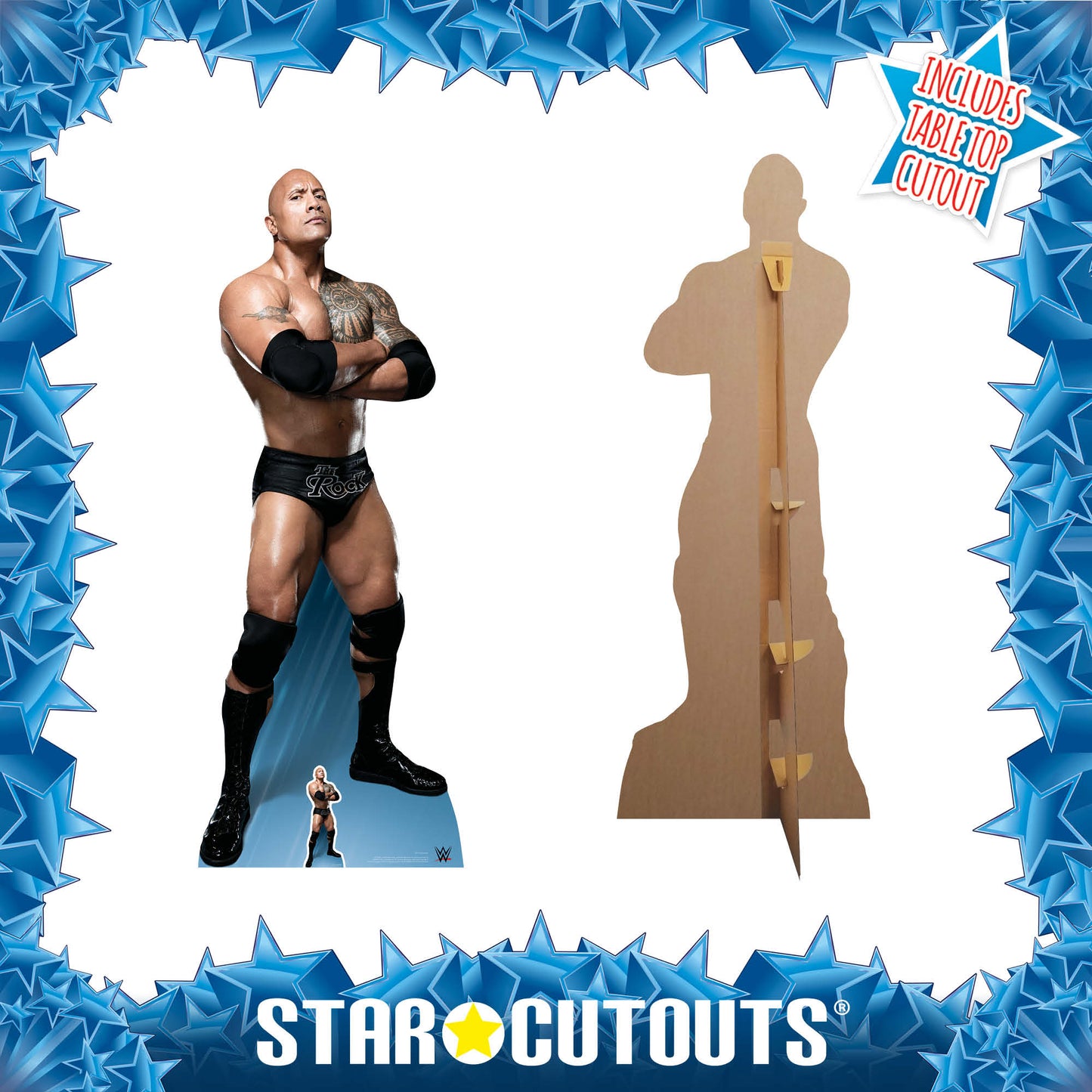 SC1132 The Rock Dwayne Johnson Cardboard Cut Out Height 195cm