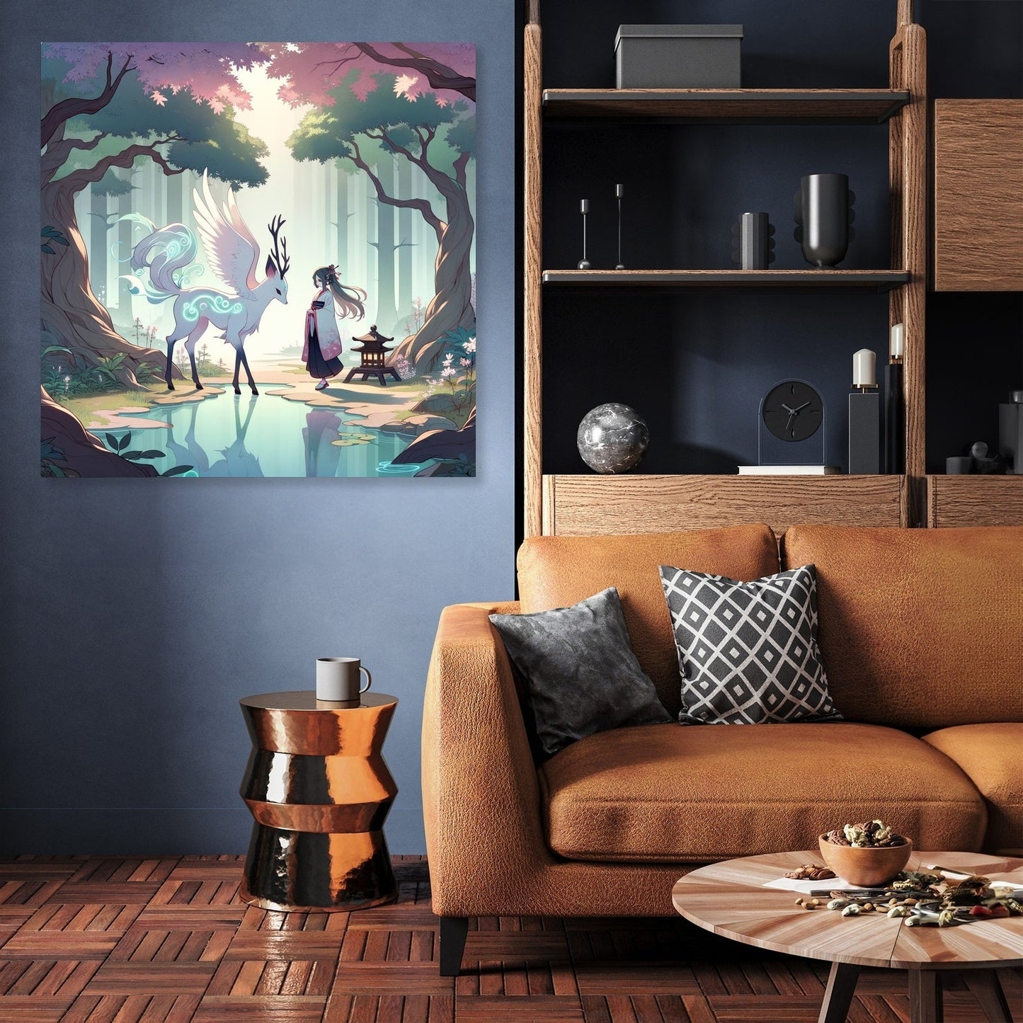 Enchanted Forest Encounter Canvas