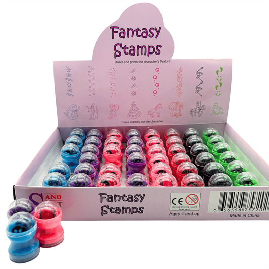 Double Sided Self Inking Fantasy Stamper with Roller (single)