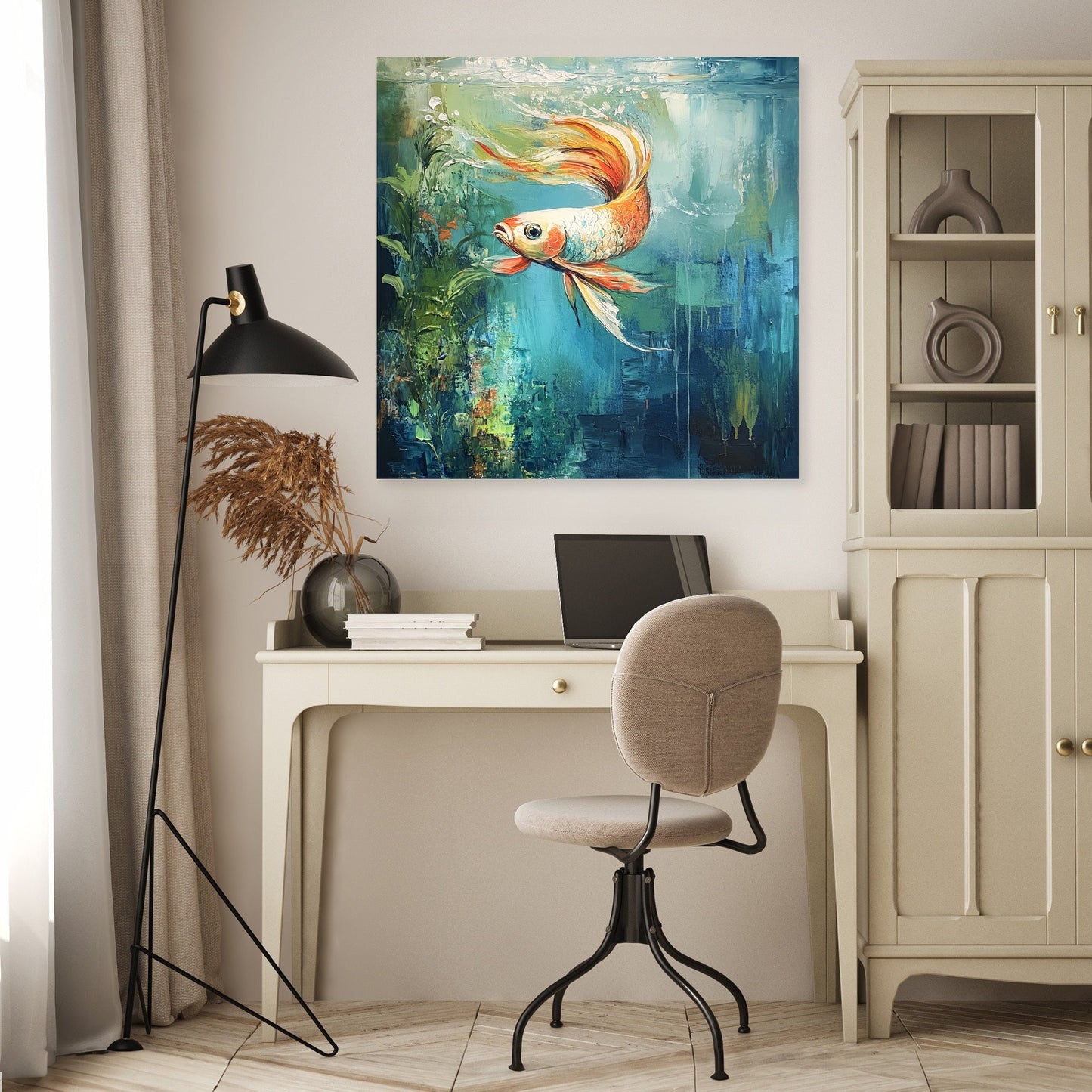 Graceful Currents Canvas