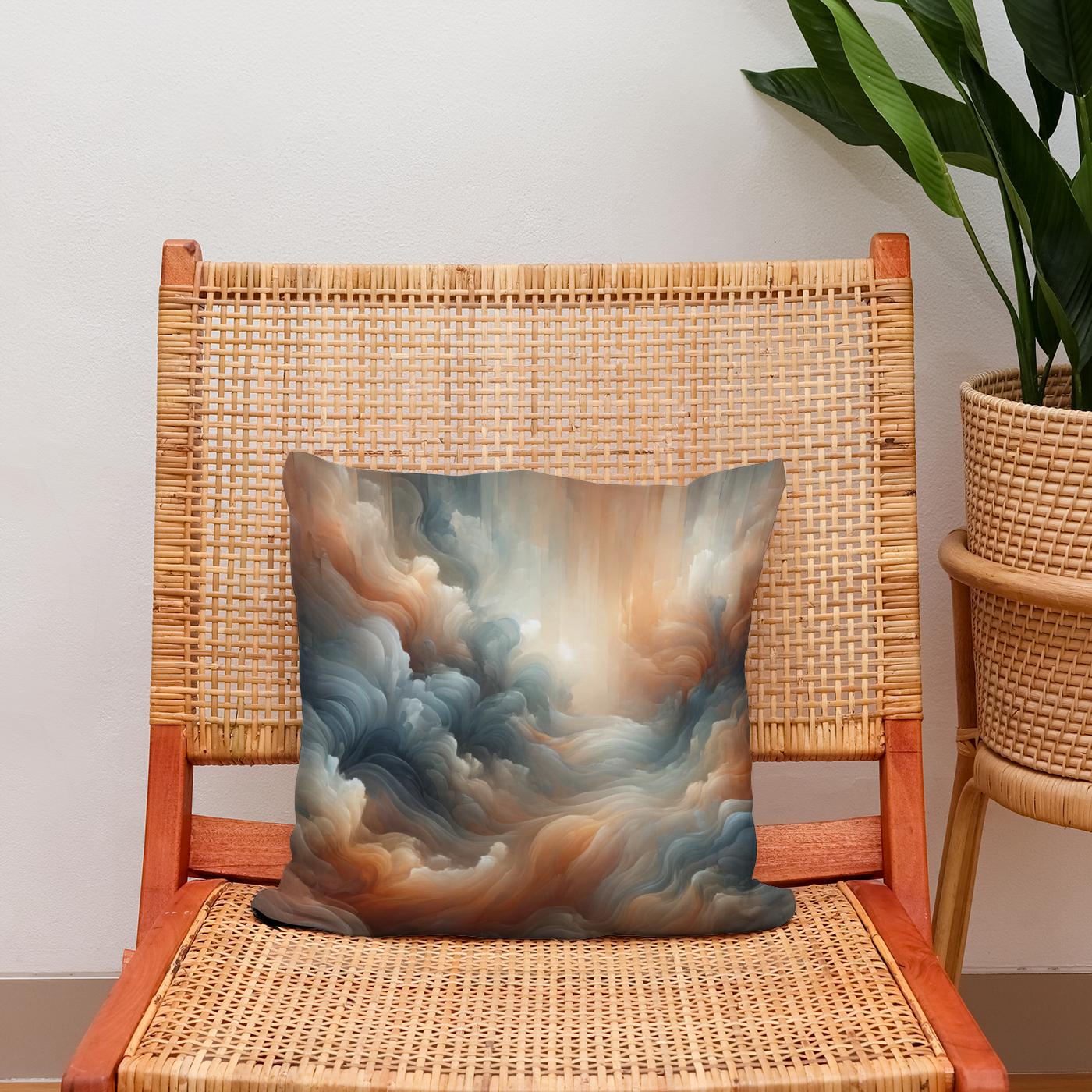 Serene Whispers Cotton Cushion