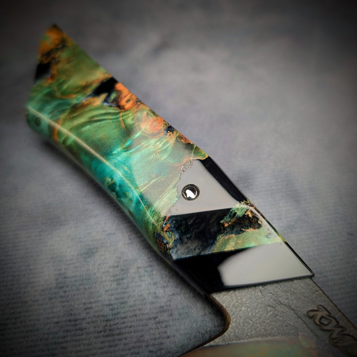 115mm Nakiri Veg Knife | Handmade Kitchen Knives