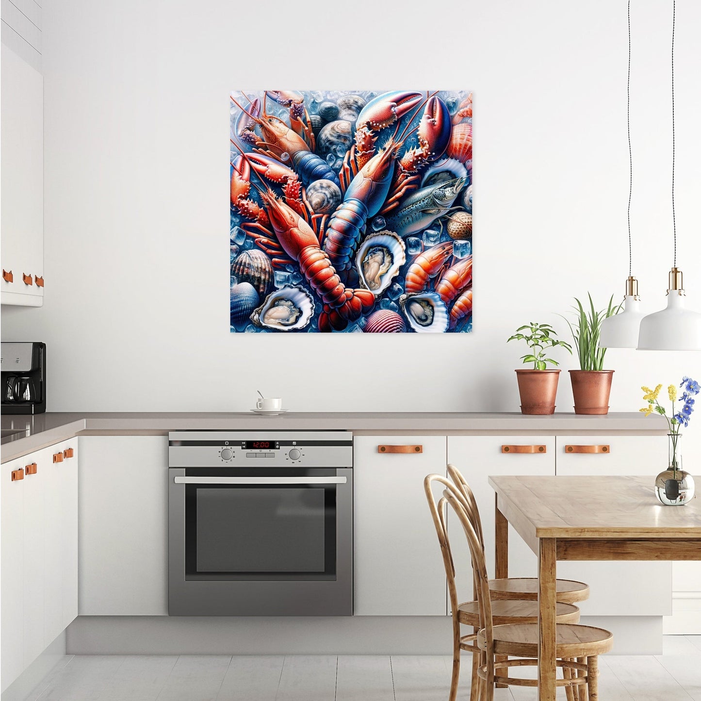 Seafood Elegance Canvas
