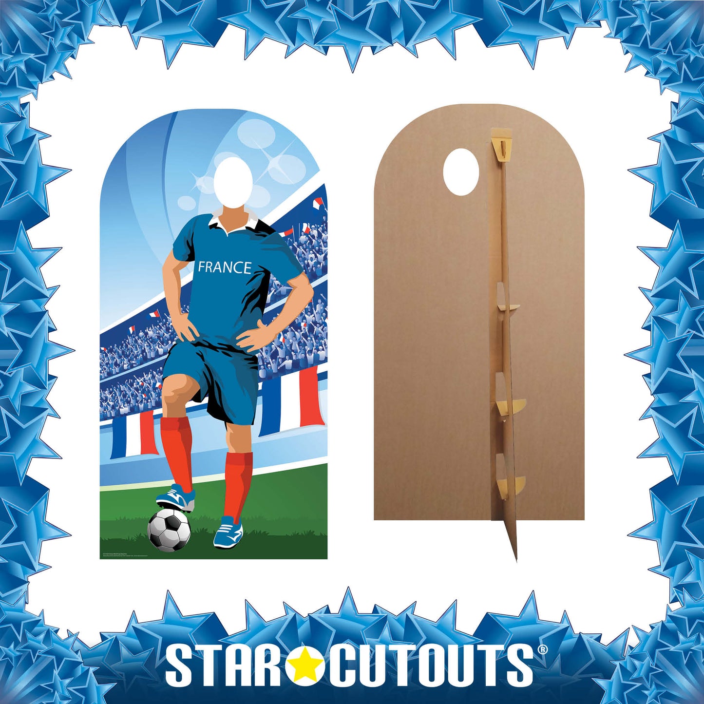 SC1163 France World Cup 2026 Football Stand In Cardboard Cutout Height 190cm