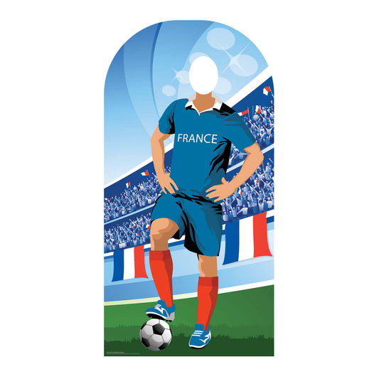 SC1163 France World Cup 2026 Football Stand In Cardboard Cutout Height 190cm
