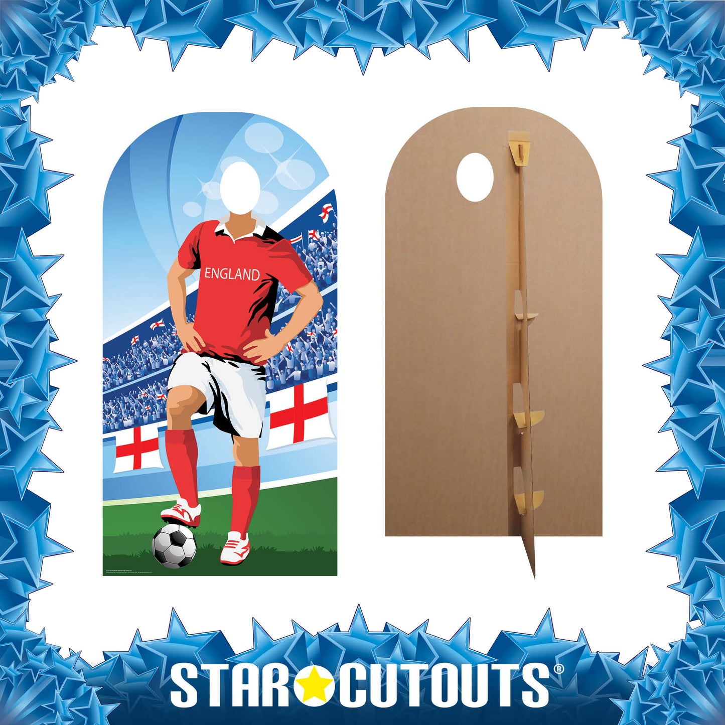 SC1164 England World Cup 2026  Football Stand In Cardboard Cutout Height 190cm