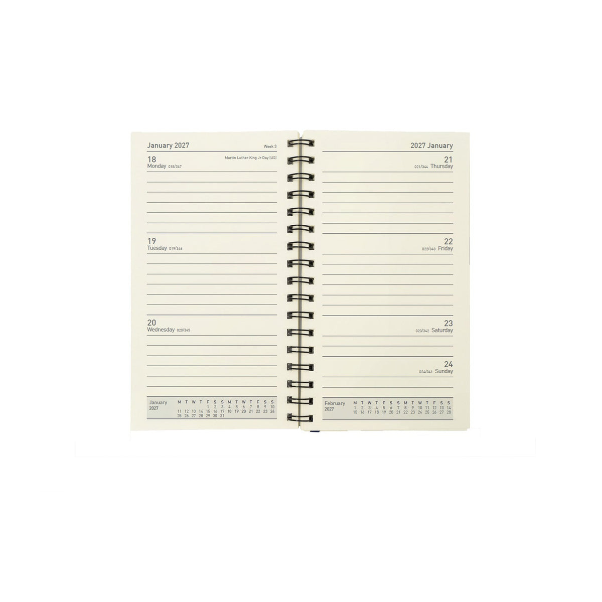2026-2027 - Mid Year 13 Month Pocket Week-to-View Diary Refill Insert - Collins Debden Elite Range