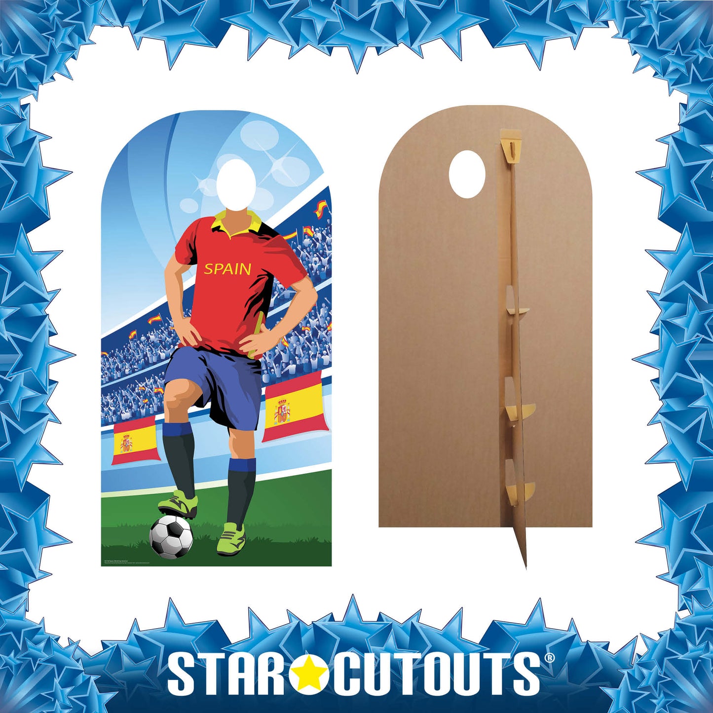SC1169 Spain World Cup 2026  Football Stand In Cardboard Cutout Height 190cm
