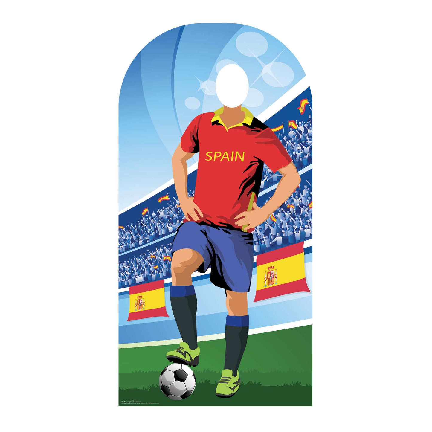 SC1169 Spain World Cup 2026  Football Stand In Cardboard Cutout Height 190cm