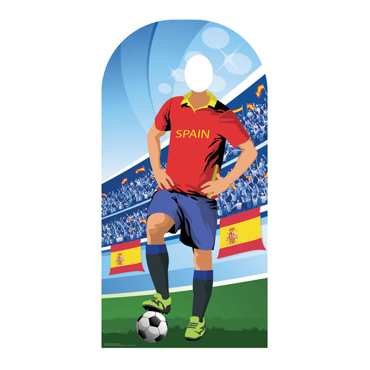 SC1169 Spain World Cup 2026  Football Stand In Cardboard Cutout Height 190cm