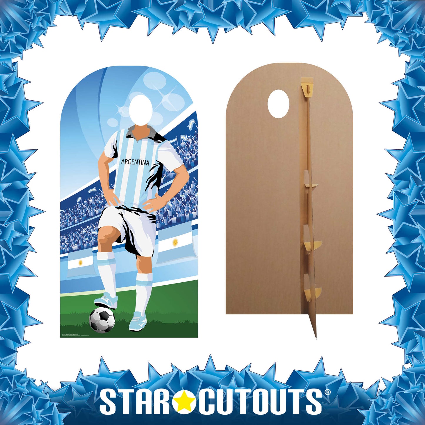 SC1171 Argentina World Cup 2026  Football Stand In Cardboard Cutout Height 190cm