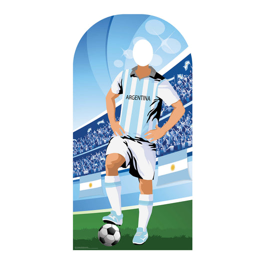 SC1171 Argentina World Cup 2026  Football Stand In Cardboard Cutout Height 190cm