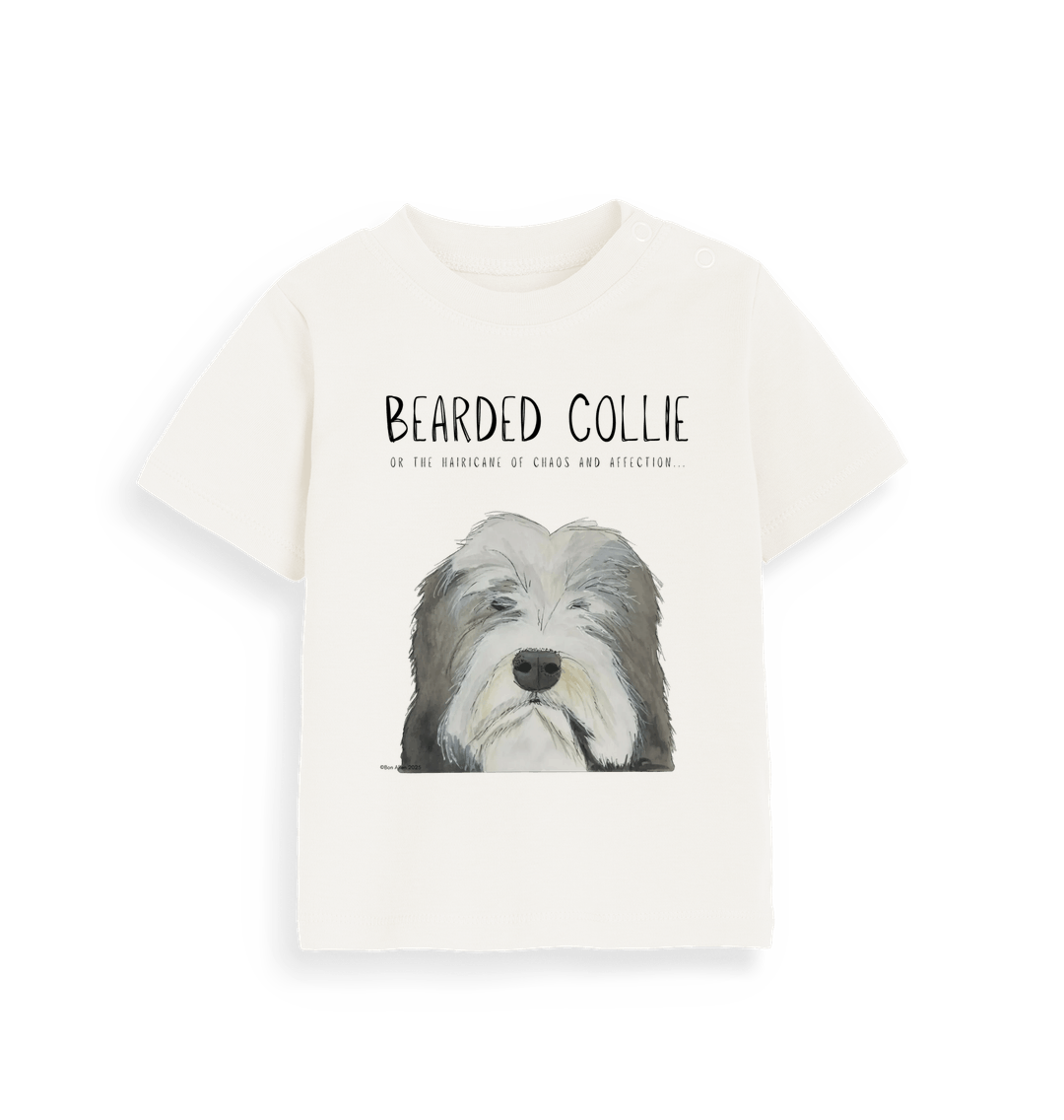 The Bearded Collie Baby T-Shirt: Chaos and Cuteness in One Adorable Tee