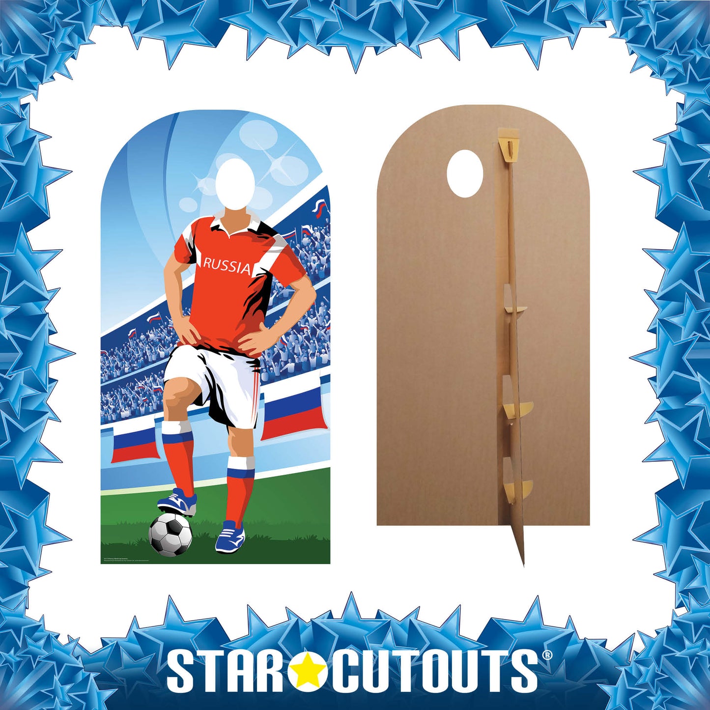 SC1174 Russia Fooball Stand In Cardboard Cut Out Height 190cm