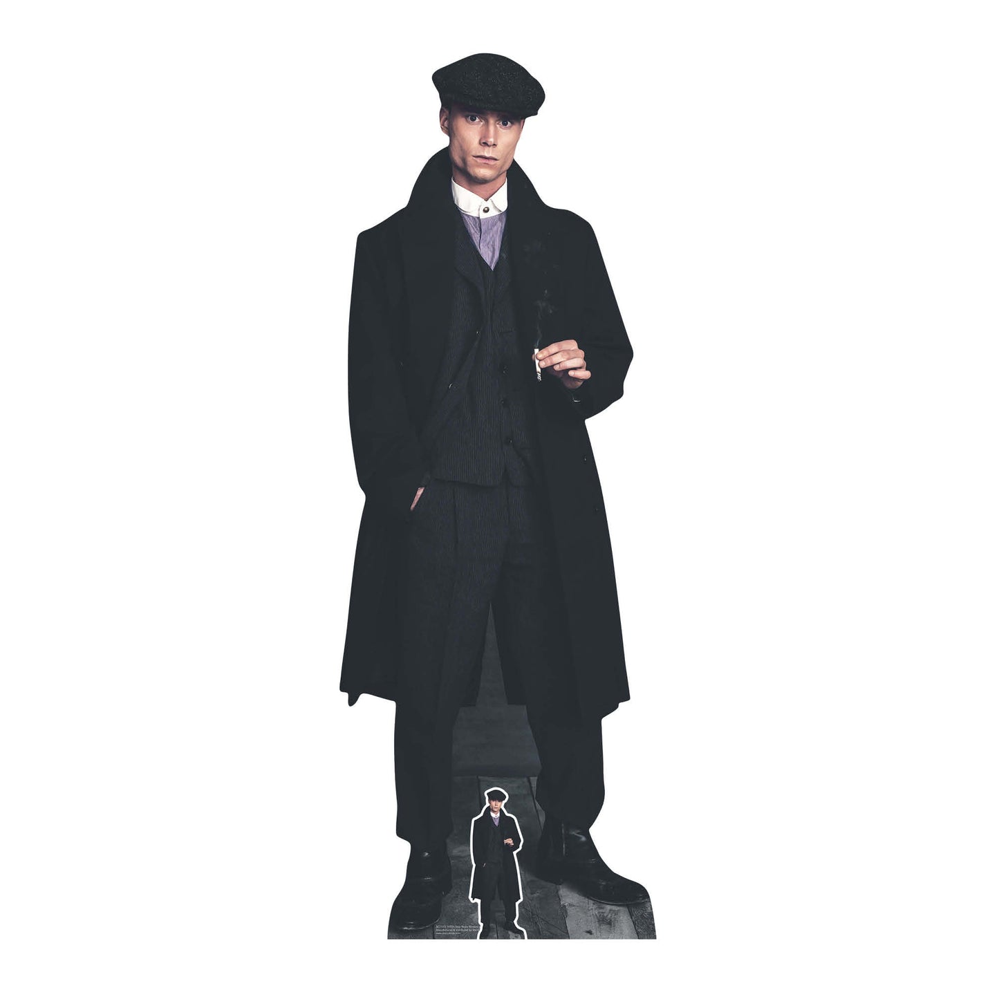 SC1175 1920's Style Peaky Blinders Gangster Smoking Cardboard Cutout Height 185cm