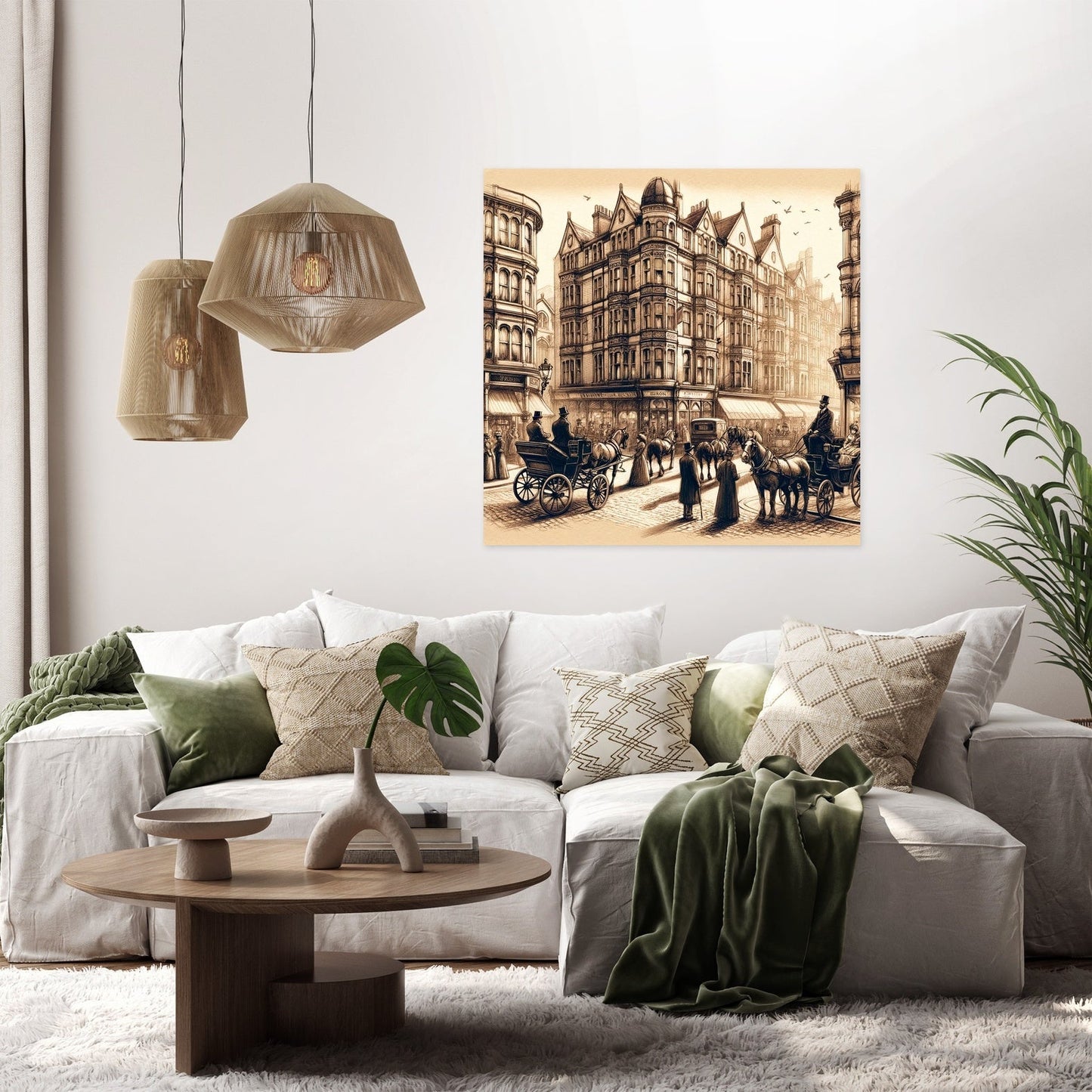 Victorian Brighton Street Canvas