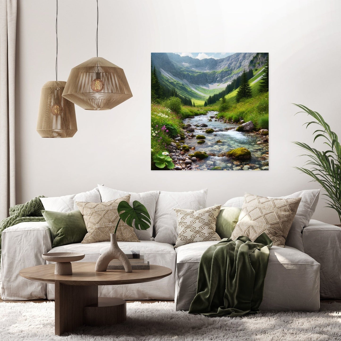 Mountain Stream Canvas