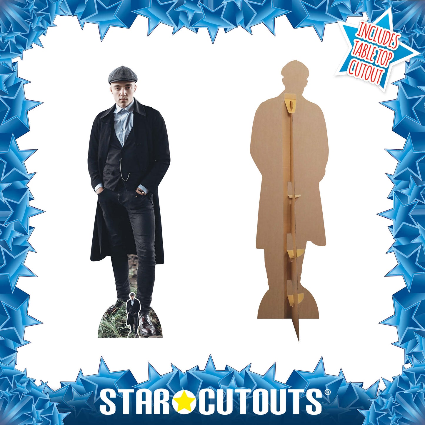SC1190 British 1920S Gangster Peaky Blinders Watch Chain Cardboard Cutout Height 179cm