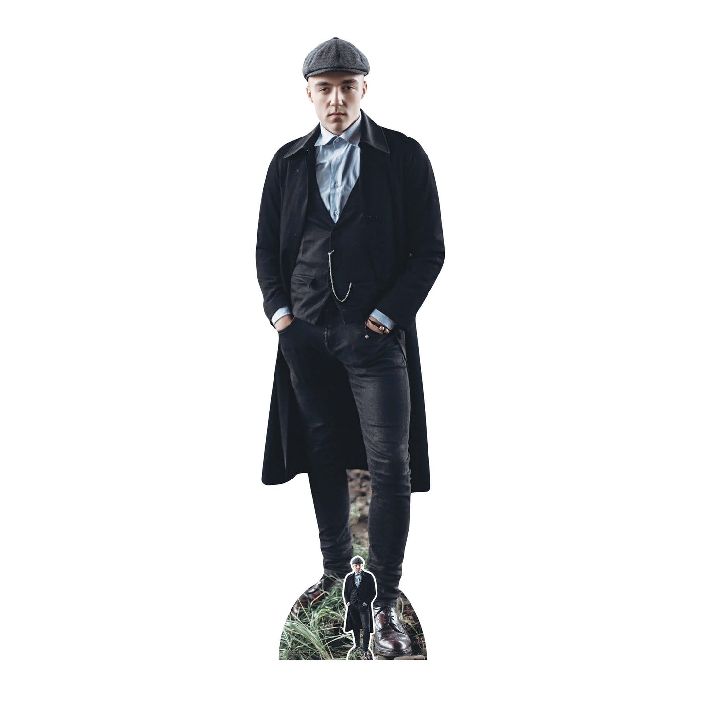 SC1190 British 1920S Gangster Peaky Blinders Watch Chain Cardboard Cutout Height 179cm