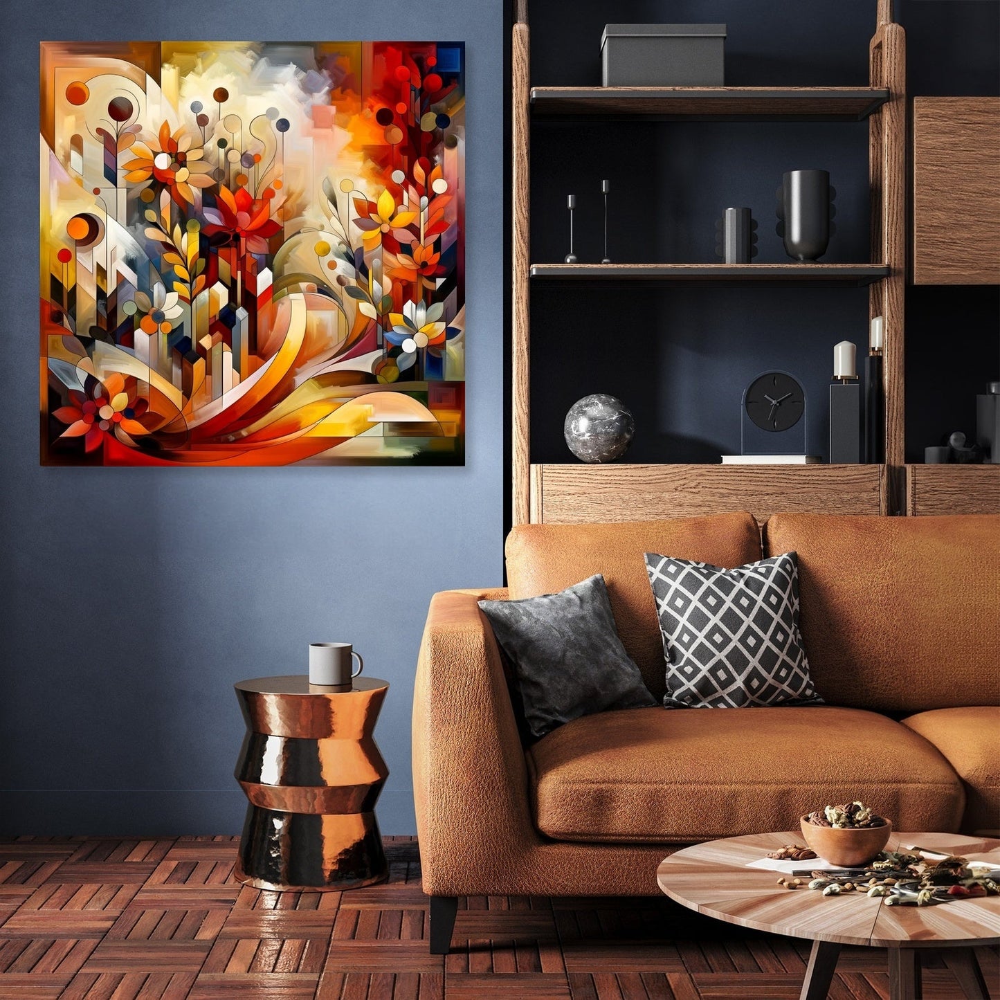 Abstract Garden Symphony Canvas