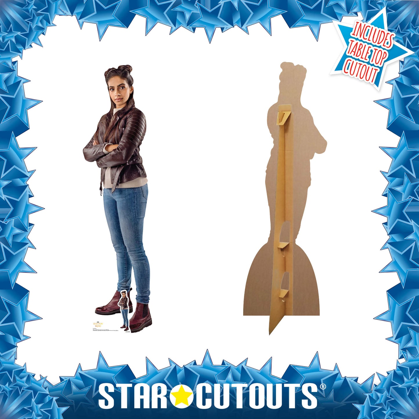 SC1198 Mandip Gill Yasmin Lifesize   Doctor Who Cardboard Cut Out Height 165cm