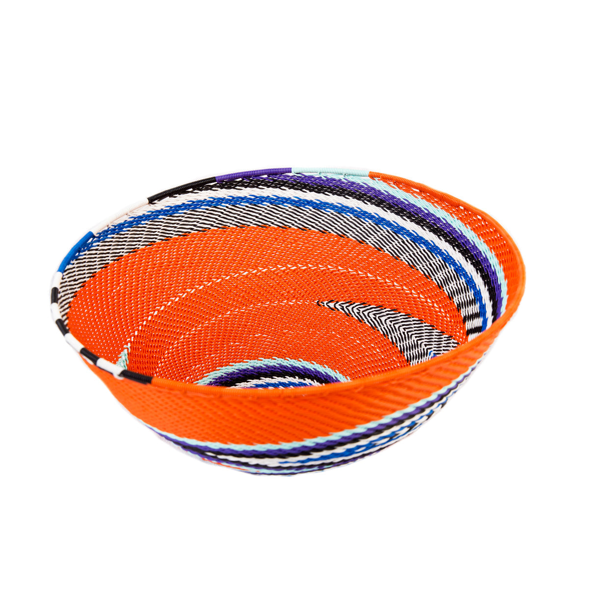 Zulu Telephone Wire Bowl Orange TR17 22cm