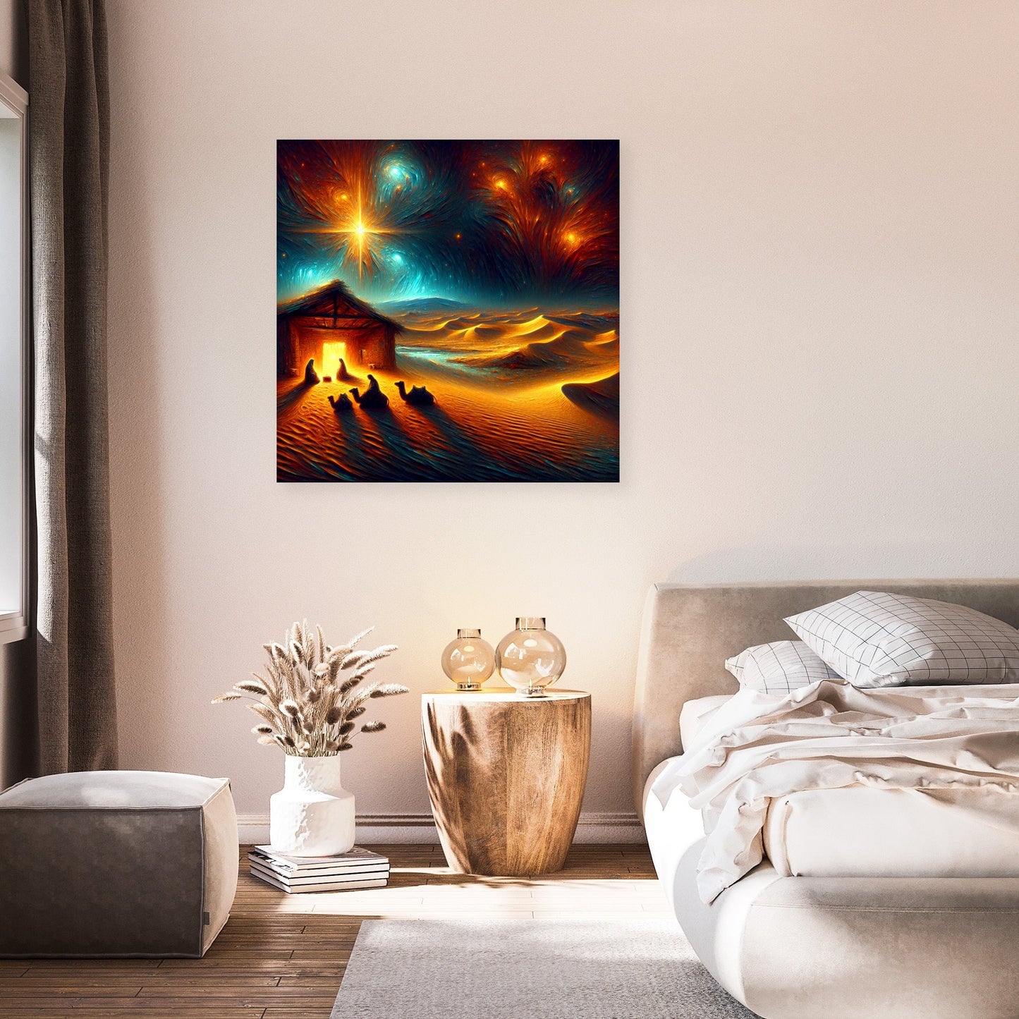 Desert Nativity Starlight Canvas