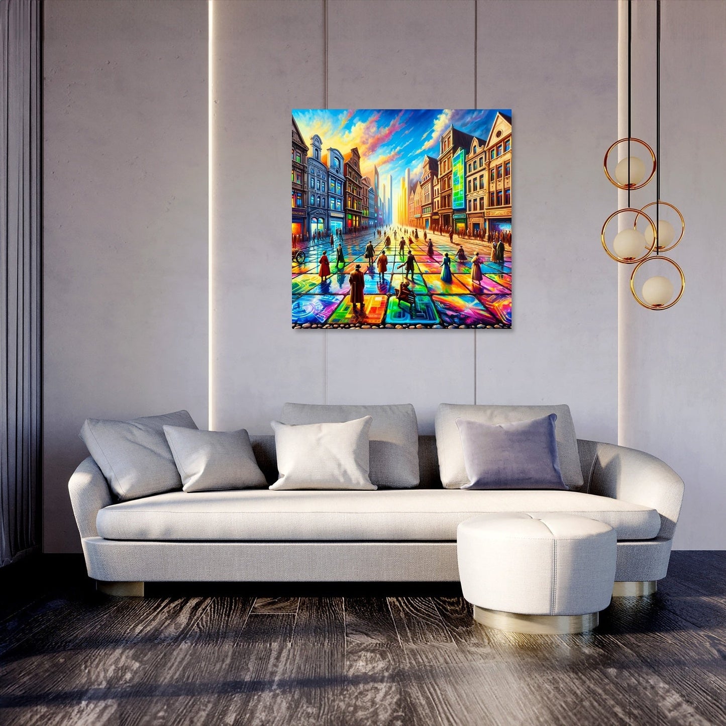 Timelines Converge Plaza Canvas
