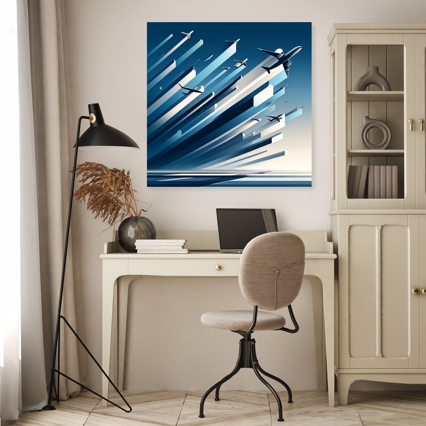 Ascension in Blue Canvas