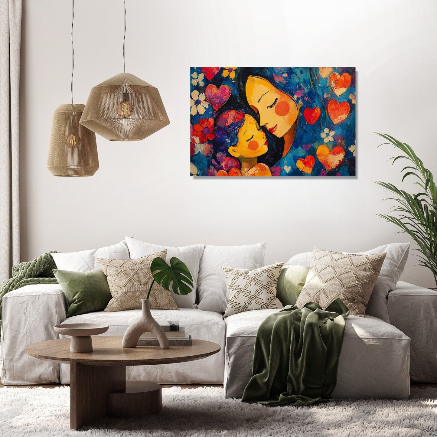 Maternal Embrace Canvas