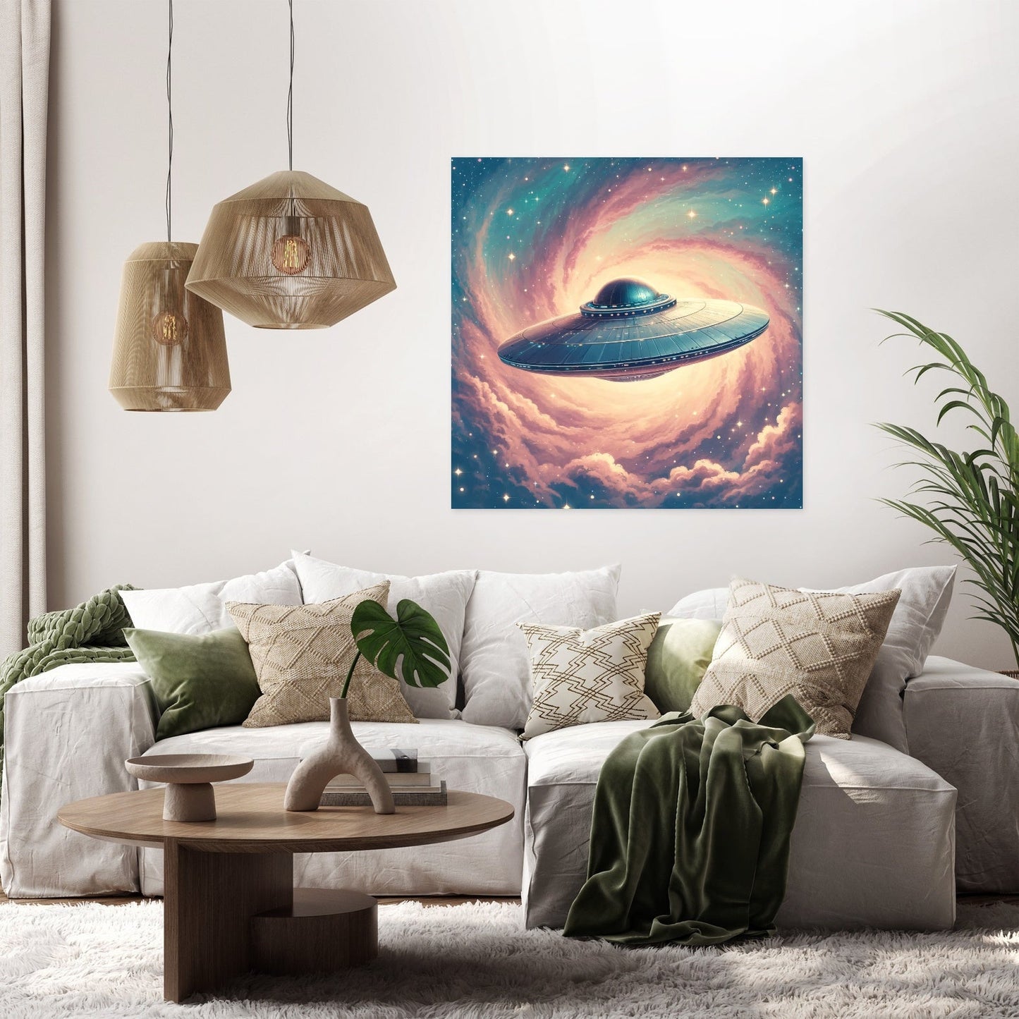 Ethereal UFO Canvas