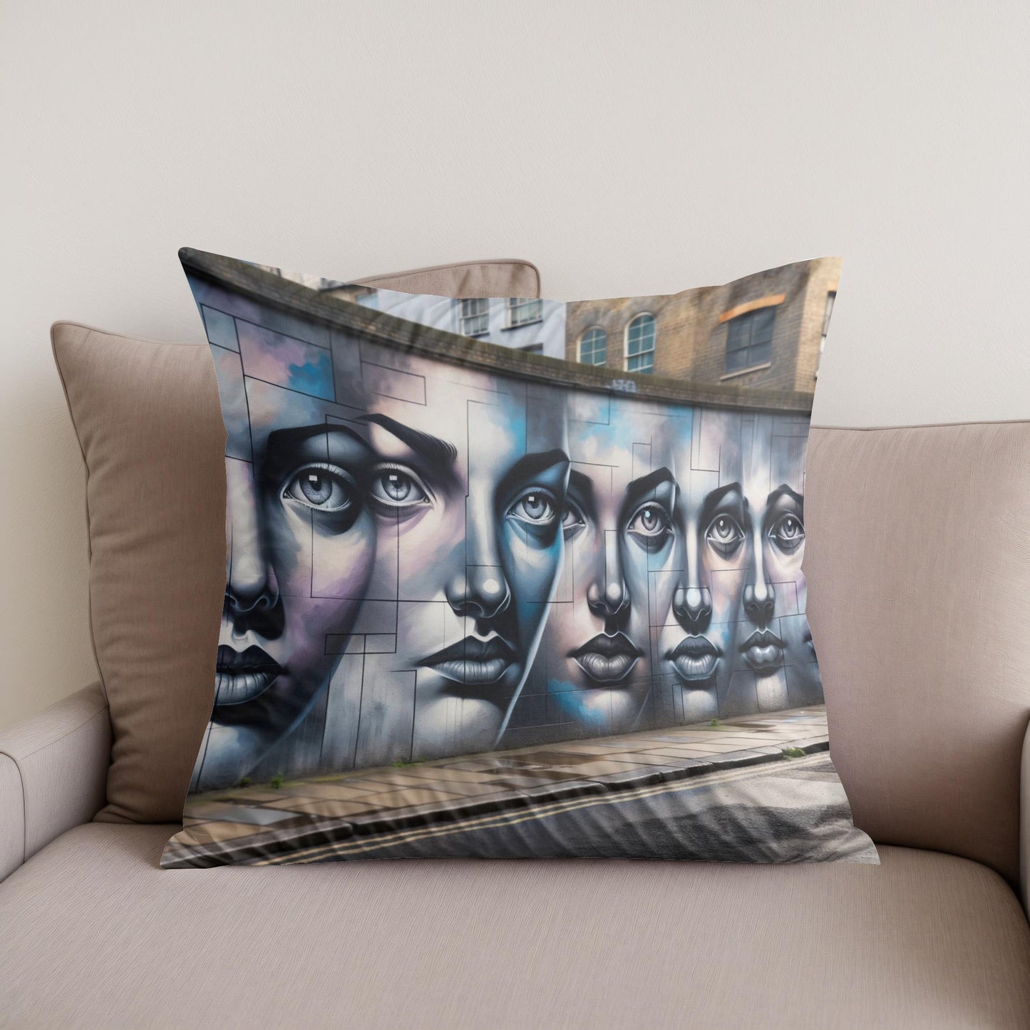 Whispering Walls Cotton Cushion