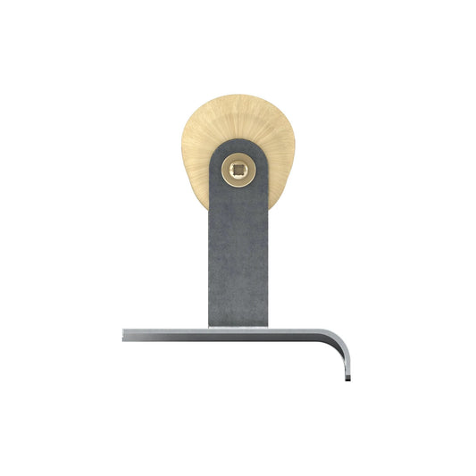 Bon Tool Curved End Concrete Edger - Wood Wave Handle