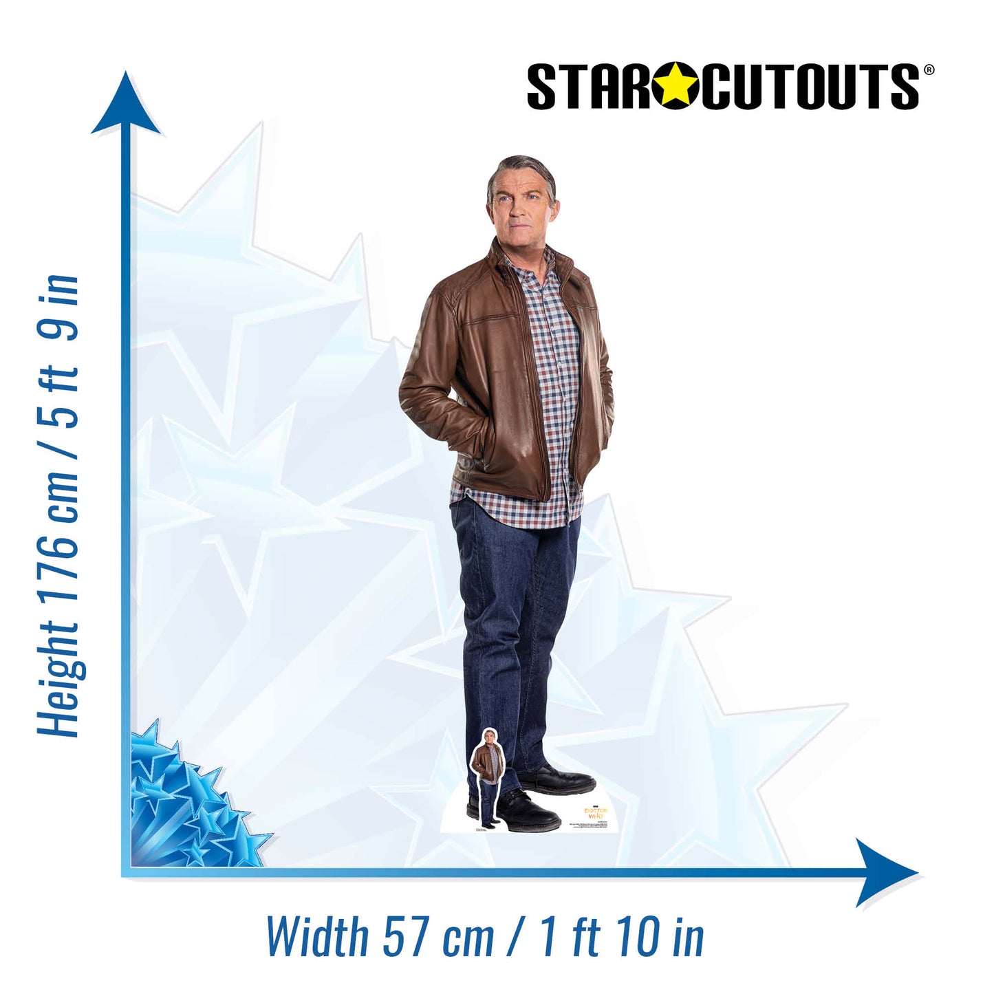SC1200 Bradley Walsh Graham Lifesize   Doctor Who Cardboard Cut Out Height 176cm