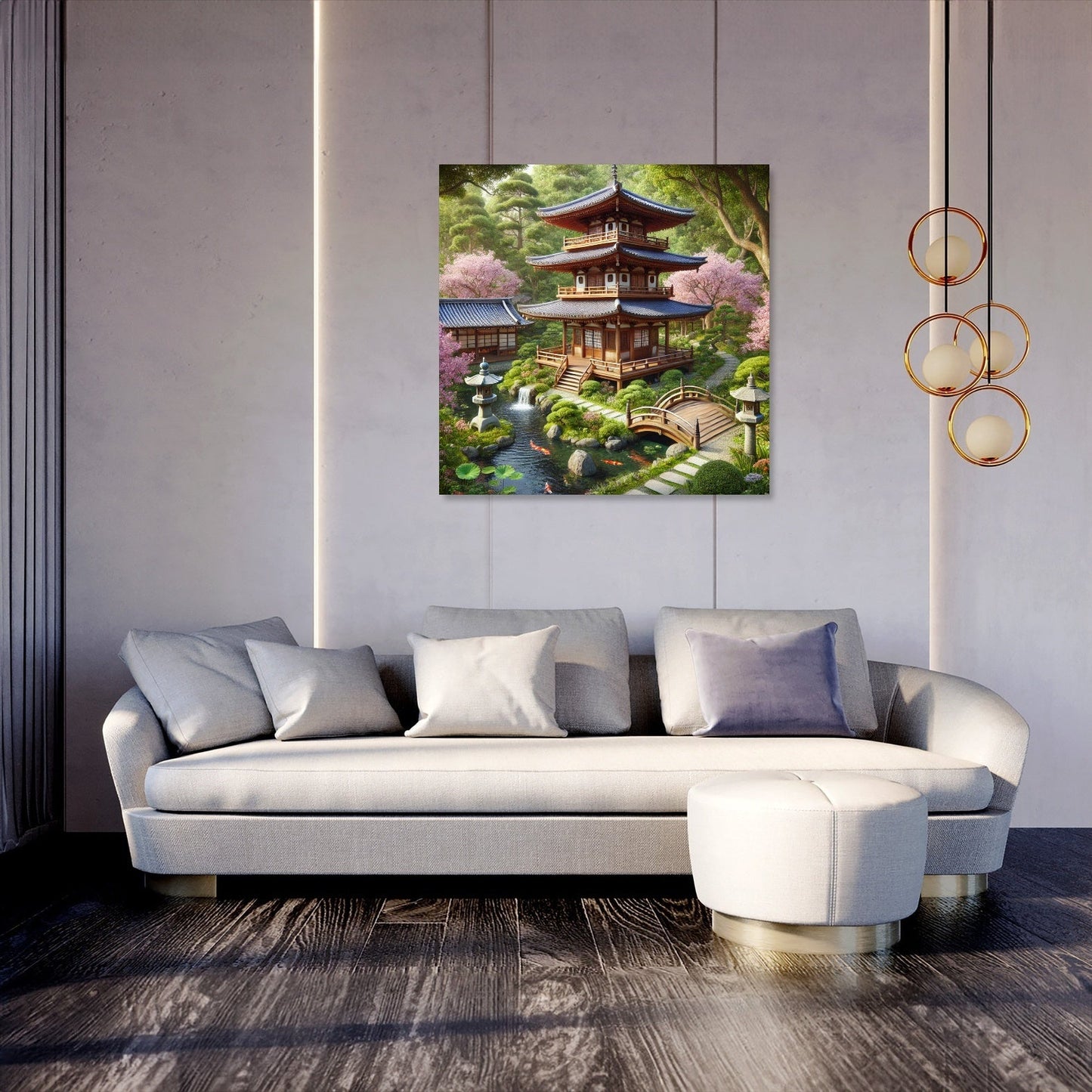 Tranquil Pagoda Canvas