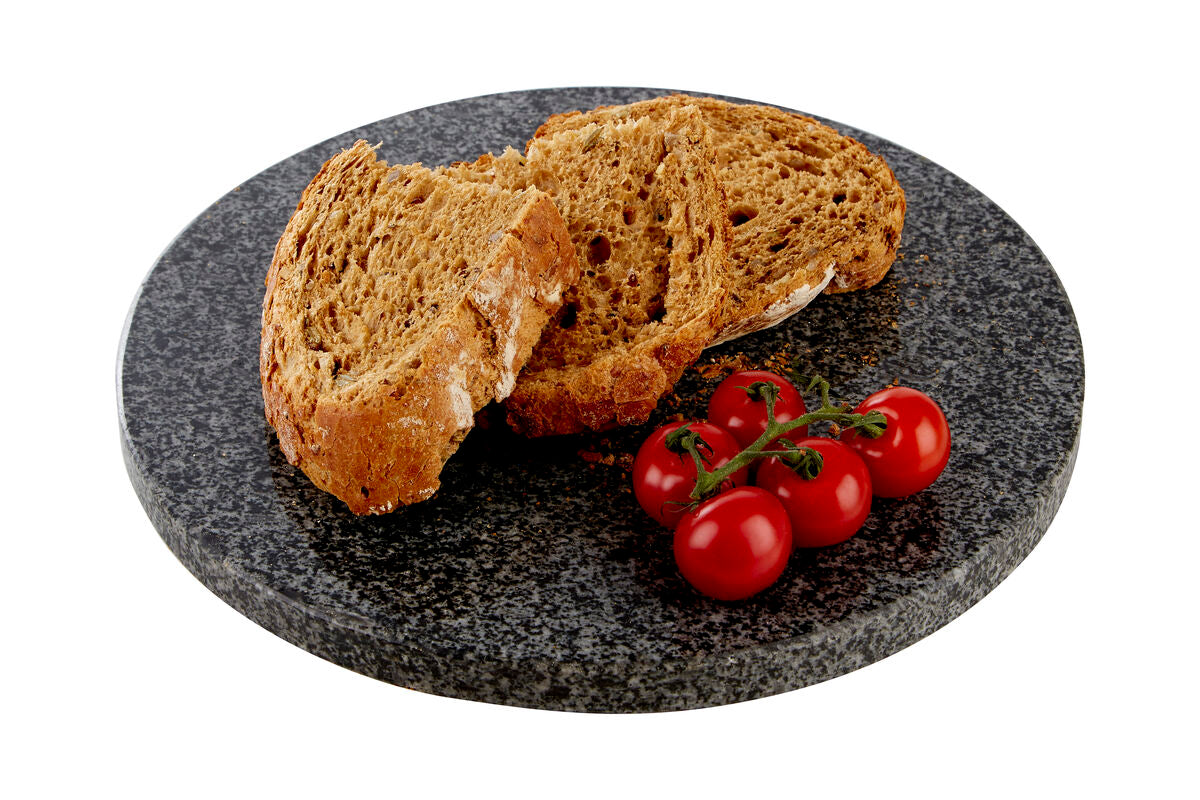 Norse Granite Black Speckled Round Chopping And Serving Board