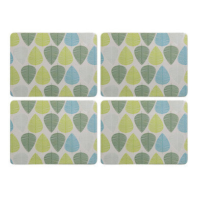 Green Leaves Set Of Four Besa Placemats