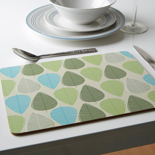 Green Leaf Set Of Four Placemats