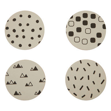 Mimo Set Of 4 Eclectic All Sorts Coaster