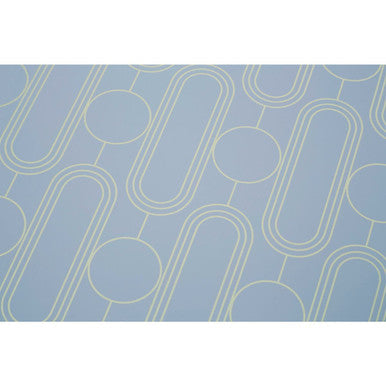 Frosted Deco Set Of 4 Blue Placemats