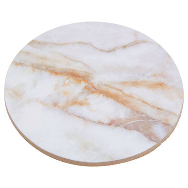 Mimo  6Pc Marble Effect Assorted Cork Coasters