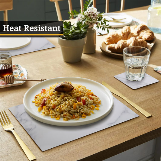 Zambie 8Pc Cork Placemats And Coasters