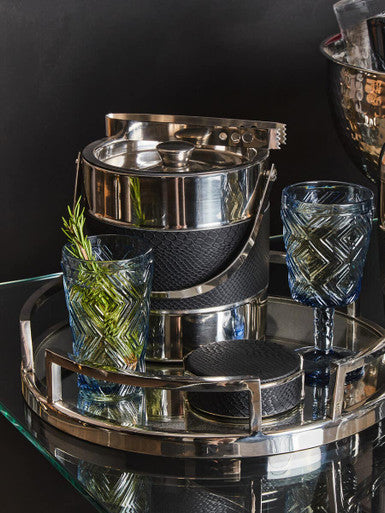 Mixology Set Of Four Black Coasters