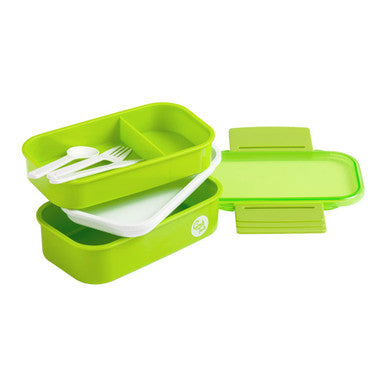 Grub Tub Green Lunch Box With Cutlery