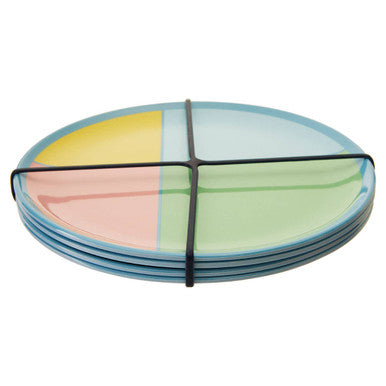 Set of 4 Melamine Dinner Plates | Mimo