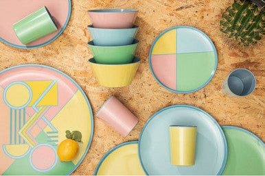 Set of 4 Melamine Dinner Plates | Mimo