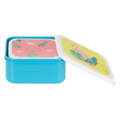 Mimo Set Of 4 Flamingo Lunch Boxes