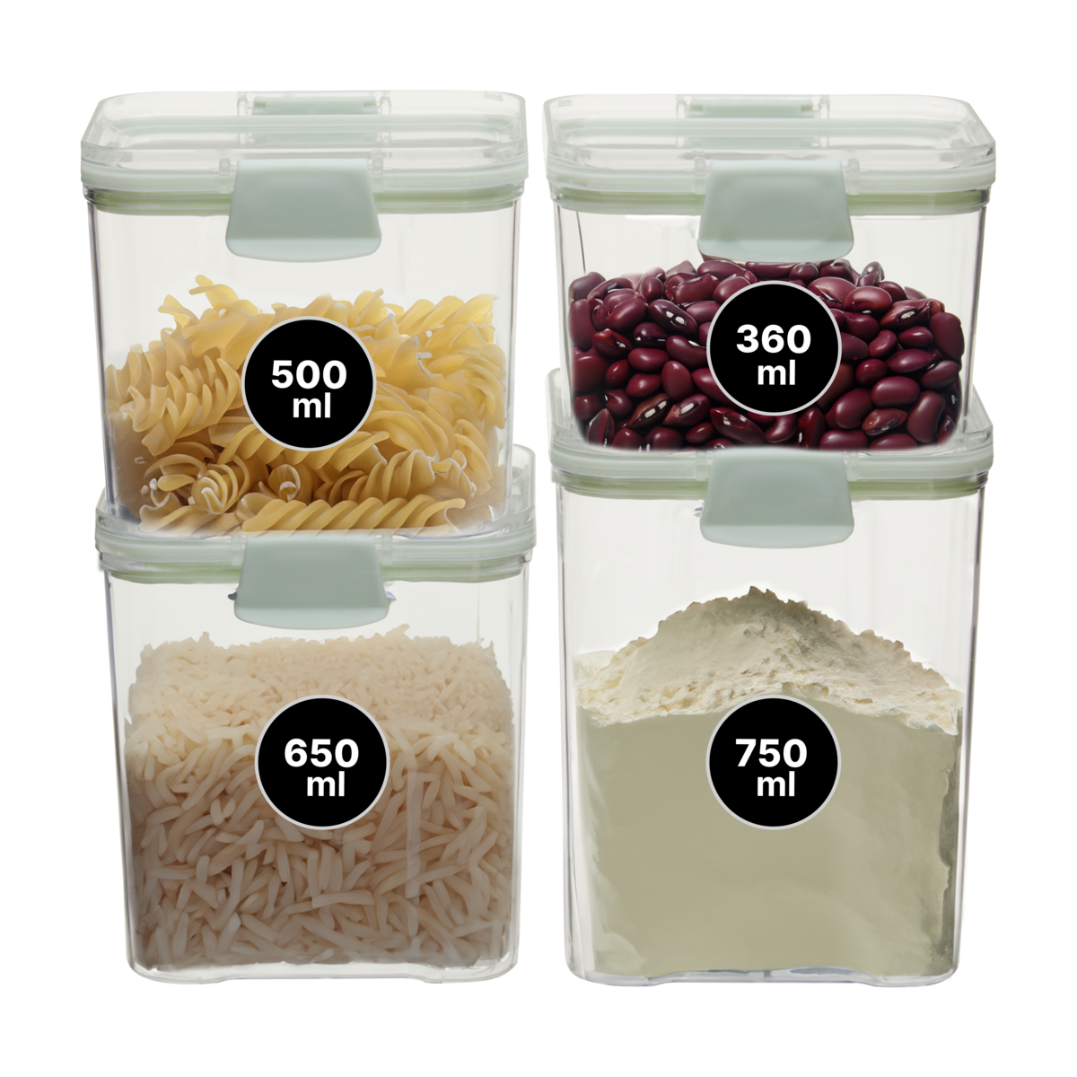 Grub Tub Set of 4 Food Storage Container