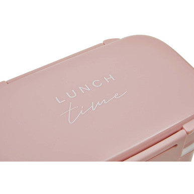 Grub Tub Light Pink Lunch Box With Cutlery
